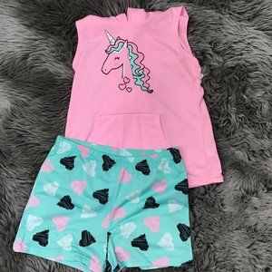 Jellifish Kids | Girl's Sleepwear Set | 2 Pieces | Pink & Blue | Size L